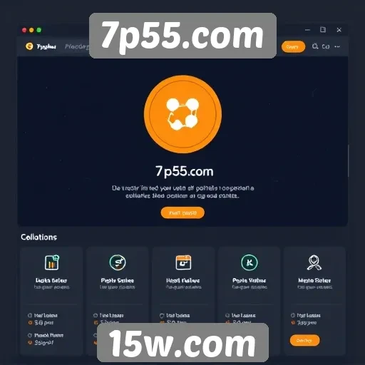 Análise da interface do usuário no 7p55.com